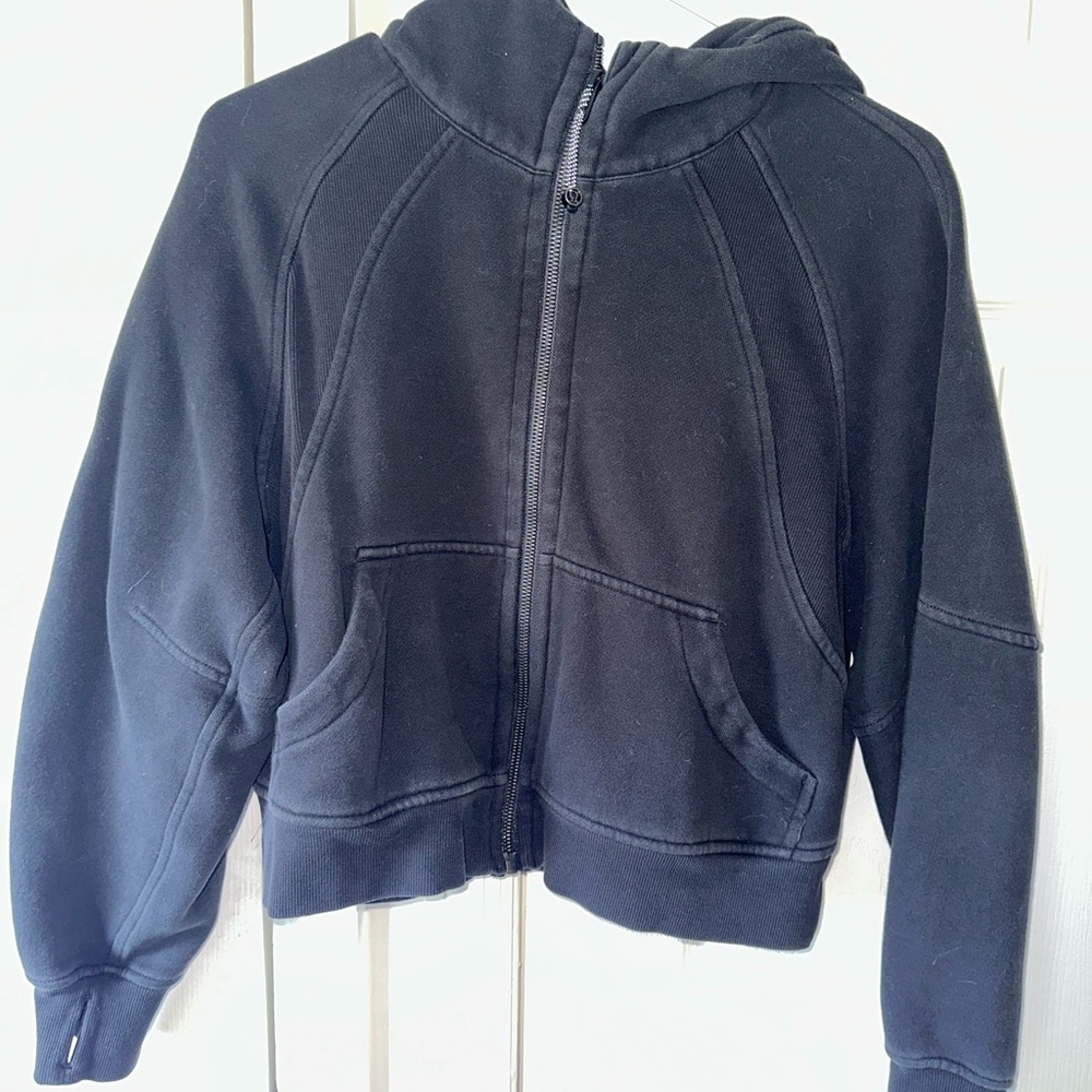 Lululemon cropped full zip scuba
